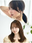 前髪カット/顔周りカット/シースルー前髪/レイヤーカット