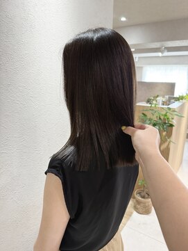 ニカ ボーテ(Nika beaute) 顔周りカット小顔似合わせカット オリーブブラウン