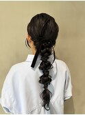 ぽこぽこヘアアレンジ