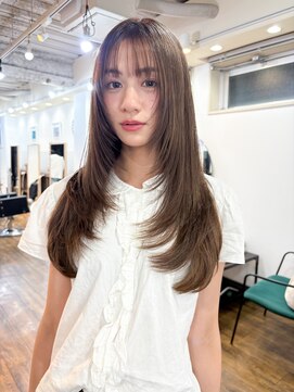 キーゴ 博多(KY-GO.) ロングレイヤー/レイヤーカット/ブラウンベージュ