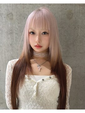 モニカ 栄店(MONIQA) ルーツカラー×ハイトーン