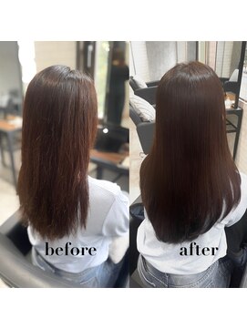 ジーナ 博多(Zina) 縮毛矯正before→after