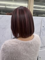 グロウ 渋谷西口(grow) アンブレラカラー/ココアブラウン x ピンク