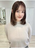 大人ガーリー/ダークアッシュ/似合わせカット［自由が丘］