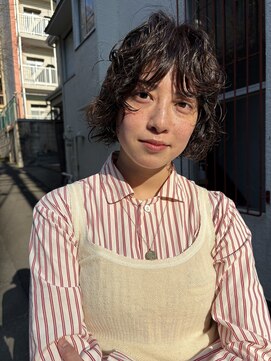フェンヘアーアイス 中目黒(Fen.hair ici) 大人美人ショートボブパーマレイヤーパーマ外国人風カラー