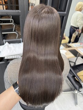 ディーエックス ウエスト(Dxxxx WEST) ブリーチなしグレージュカラー/イルミナカラー/グレージュ