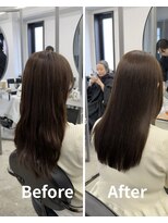 トゥエル バイ ディプティモイラ(tuelu by dipty MOILA)&nbsp;美髪矯正Before&After