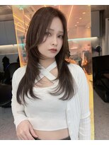 ロンドルーチェ 心斎橋(Lond luce)&nbsp;ダークパープル×ナチュラルショート［髪質改善/縮毛矯正］