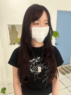 トイロ(toiro) レイヤーカットミルクティーベージュブリーチなしダブルカラー
