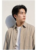 ラフな毛流れ大人センターパート×清潔感ショートヘア