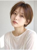 (ICY土屋)抜け感ベージュ×大人ショート