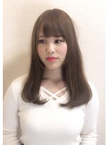 エアーベリー(AIR BERRY)&nbsp;サラ艶のカーキベージュストレートヘア