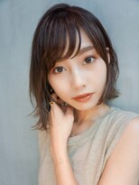 アイティー バイ アルバム 浦和店(IT by ALBUM) 大人ボブ_オリーブカラーハイライトカラー_27749