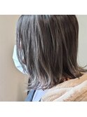 切りっぱなし風ボブ