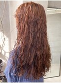 プードルパーマくるくる強めパーマロングヘアスパイラル