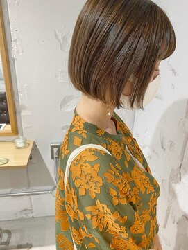 コフィー バイ メルト 吉祥寺(cofy by melt) 【三ツ井純】大人ハイライトカラーケアブリーチ前下がりボブ