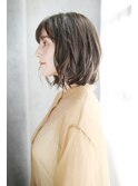 吉祥寺3分/透明感セクションカラー外ハネボブペールベージュ/023