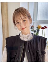 トレンチ(TRENCH)&nbsp;ピンクベージュ×重めロング　　　　TRENCH