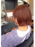 ワンレングスボブ+イルミナカラー プリカール 大人ガーリー