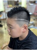 スキンフェードVライン
