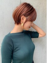 ロンドエニカ 大宮(Lond enika)&nbsp;斜めバンググレージュカラーシルキーべジュマッシュパーマ[大宮]