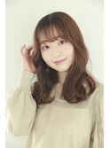 【自由が丘】フェミニンな大人ミディ×インナーグレージュ/30代