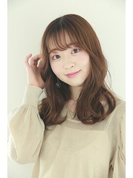 エクリジユウガオカ(equri Jiyugaoka) 【自由が丘】フェミニンな大人ミディ×インナーグレージュ/30代