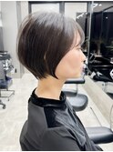 クセ毛/前髪あり/ショートカット/30代/40代/50代