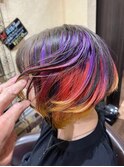 ★夕暮れのハワイの海っぽいヘアカラーボブ★【SOMEBRIDGE】