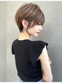 ショートボブ/大人美人ショート/ベージュブラウン