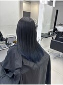 【ALIVE 夕貴】ストレートでも可愛いブルーグラデーションカラー