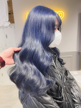 エイト 横浜店(EIGHT) ブルーラベンダーダブルカラー/ケアブリーチ/髪質改善/韓国風