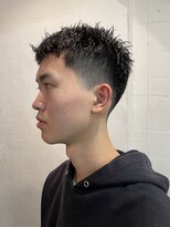 ビーバイエイトジェンツ(Bee by EIGHT GENTS)&nbsp;カルマパーマ/ベリーショート/ダークアッシュ/ニュアンスパーマ