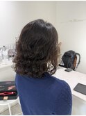 コテ巻き風パーマ