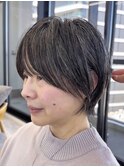 前髪カタログ/イメチェンスタイル／ウェーブパーマ/こなれミディ