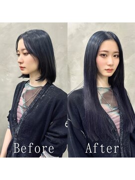 あるじゃんすー 仙台店 ブルーブラック#シールエクステ#韓国#美髪#イメチェン#仙台