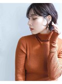 外ハネミニボブスタイル