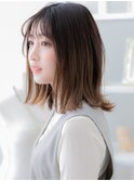■透明感カラー艶髪くびれミディアムウルフ401越谷20代30代40代