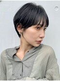 コンパクトショート/丸みショート/アッシュブラック/清須