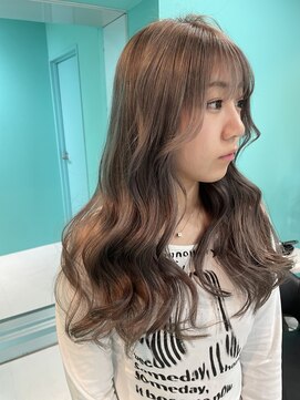 ユー イケブクロ(u Ikebukuro) グレージュ/ミルクティーベージュ/ダブルカラー/フォワード巻き