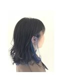 「【ダメージレス】ブリーチなしでもOK!髪質改善インナーカラー