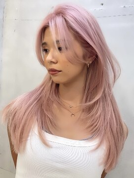 ヨロ 渋谷(YOLO) 韓国ヘアーハッシュカットレイヤーカットハイライトカラー