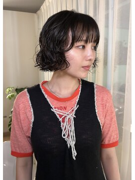 トリッカ 銀座(tricca) ボブ/パーマ/ニュアンスパーマ/顔周りレイヤー/ボブパーマ