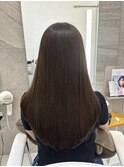 シャギーレイヤー、レイヤーカット、ダークグレージュ