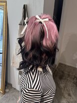 メゾン 心斎橋店(Maison)&nbsp;ピンク×ブラックのルーツカラー！