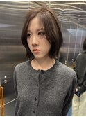 レイヤーボブウルフボブひし形ミディアムレイヤーダブルカラー