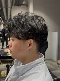 メンズカット×ニュアンスパーマ
