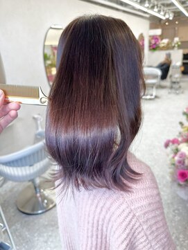 ラルム 新宿(LARME SHINJUKU) 7トーンチェリーブラウン×髪質改善トリートメント