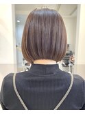 大人可愛い20代30代40代前下がり丸みボブ/ミニボブ/鎌倉ボブ