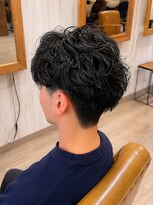 ブラウヘアアンドケア(care)&nbsp;メンズカット×ナチュラルパーマ